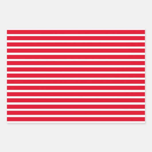 Modern farbige Streifen Weihnachten Geschenkpapier Set (Vorderseite)