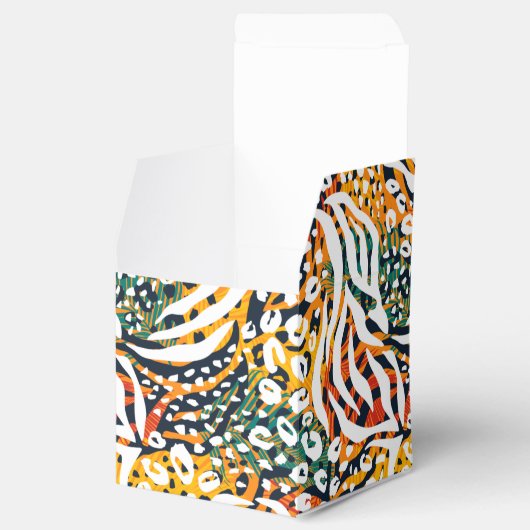 Modern farbige Tierdrucke Geschenkschachtel (Geöffnet)