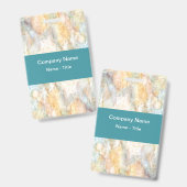 Modern farbiger Steinmarmorlook Ausweis (Vorder- & Rückseite)