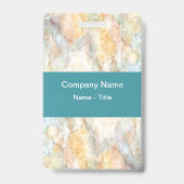 Modern farbiger Steinmarmorlook Ausweis (Rückseite)