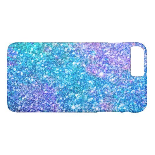 Modern farbiger trendiger Glitzer Print Case-Mate iPhone Hülle (Rückseite (Horizontal))