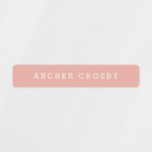 Modern farbiger wasserfester Name Etiketten (Design 1)