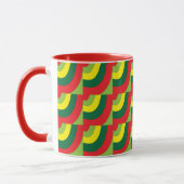 Modern farbiges geometrisches Muster Tasse (Links)