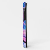 Modern farbiges Marmormonogramm Case-Mate iPhone Hülle (Hinten/Links)