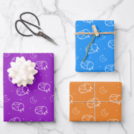 Modern farbiges muslimisches Party Geschenkpapier Set