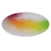 Modern-farbiges Template Moderne Abstrakte Kunst Schneidebrett (Ecke)