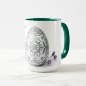 Modern Farm To Table Artisanal Egg Custom Tasse (VorderseiteRechts)