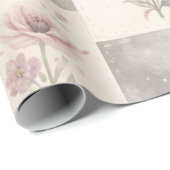 Modern Farmhouse Pastel Purple Quilt Patchwork  Geschenkpapier (Rolleneckpunkt)