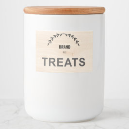 Modern Farmhouse Pet Food Container Label | Custom Lebensmitteletikett