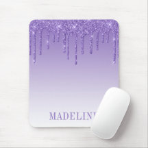 Modern Fashionable Trendy Purple Glitter Drip
