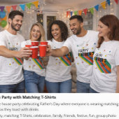 Modern Father's Day Celebration Shirt 