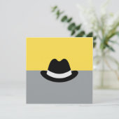 Modern Fedora Colorblock Karte (Stehend Vorderseite)