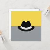Modern Fedora Colorblock Karte (Vorderseite/Rückseite Beispiel)