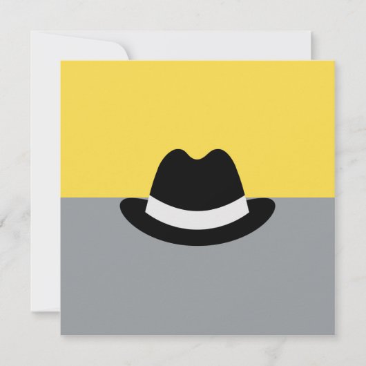 Modern Fedora Colorblock Karte (Vorderseite)