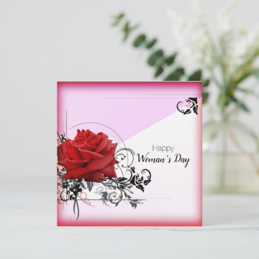 Modern Feiertagskarte (Stehend Vorderseite)