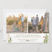 Modern Feliz Navidad Weihnachten 3 Foto (Rückseite)