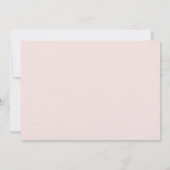 Modern Feminine Black Pink Script Calligraphy name Mitteilungskarte (Rückseite)