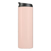 Modern Feminine Soft Pink Script Individuelle Name Thermosbecher (Nach rechts gedreht)
