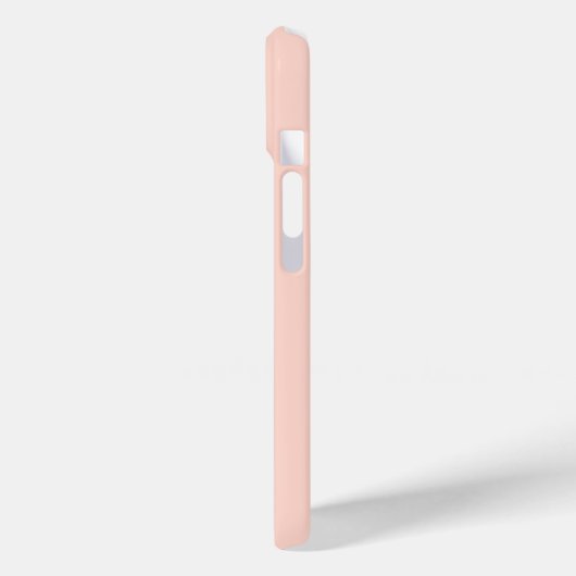 Modern Feminine Solid Soft Pink Script Individuell Case-Mate iPhone Hülle (Rückseite / Links)