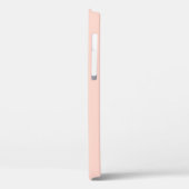 Modern Feminine Solid Soft Pink Script Individuell Case-Mate iPhone Hülle (Rückseite / Links)