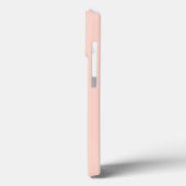Modern Feminine Solid Soft Pink Script Individuell Case-Mate iPhone Hülle (Rückseite / Links)