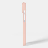 Modern Feminine Solid Soft Pink Script Individuell Case-Mate iPhone Hülle (Rückseite / Links)