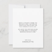 Modern Fete Hot Pink Foto Arch Abschluss Dankeskarte (Rückseite)