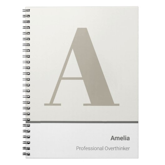 Modern, fett, minimalistisch, professionell notizblock (Vorderseite)