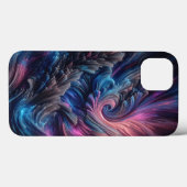 Modern Fiber Optic Flow Phone Case - Vibrant Blue  (Rückseite (Horizontal))