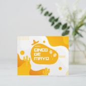 Modern Fiesta Icons Cinco de Mayo Postkarte (Stehend Vorderseite)