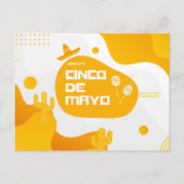 Modern Fiesta Icons Cinco de Mayo Postkarte (Vorderseite)