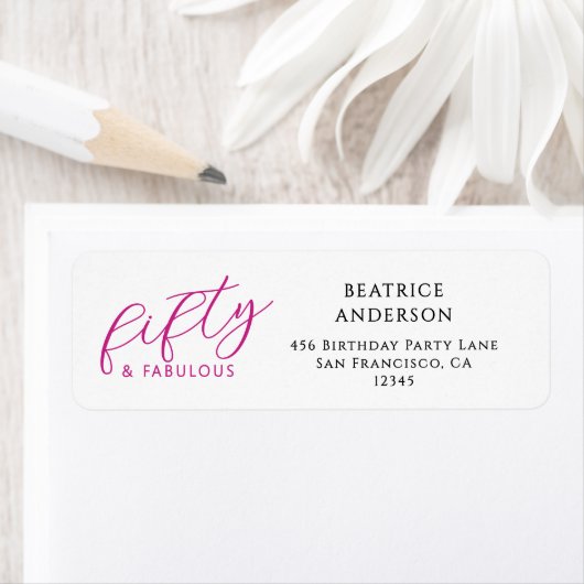 Modern Fifty and Fabulous 50th Birthday Party (Insitu)