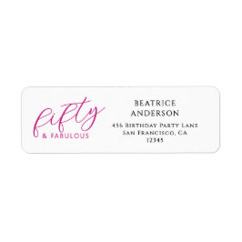 Modern Fifty and Fabulous 50th Birthday Party