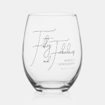 Modern Fifty and Fabulous 50th Birthday Party