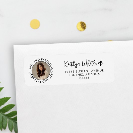 Modern Fifty and Fabulous Bold 50th Birthday Party