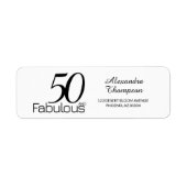 Modern Fifty and Fabulous Bold 50th Birthday Party (Vorne)