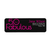 Modern Fifty and Fabulous Bold 50th Birthday Party (Vorne)