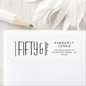 Modern Fifty and Fabulous Bold 50th Birthday Party (Insitu)