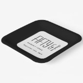 Modern Fifty and Fabulous Bold 50th Birthday Party Pappteller (Gewinkelt)