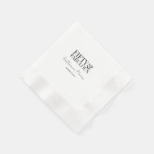 Modern Fifty and Fabulous Bold 50th Birthday Party Serviette (Ecke)