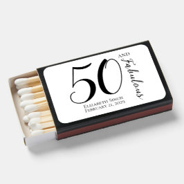 Modern Fifty and Fabulous Name 50th Birthday Party