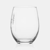 Modern Fifty & Fabulous Bold 50th Birthday Party Weinglas Ohne Stiel (Links)