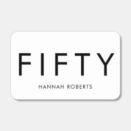 Modern Fifty Name 50th Birthday Party