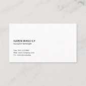 Modern Financial Bar Graph Logo Visitenkarte (Rückseite)