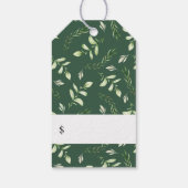 Modern Fine Art Feminine Blumenläden Geschenkanhänger (Rückseite)