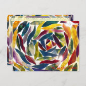 Modern Fine Art Glass Picture Card Postkarte (Vorne/Hinten)