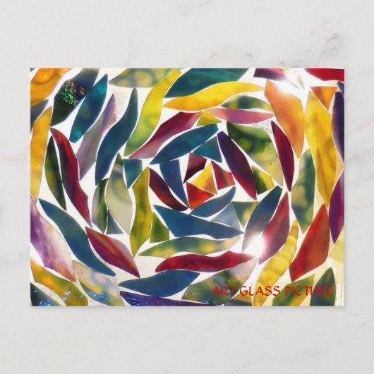 Modern Fine Art Glass Picture Card Postkarte (Vorderseite)