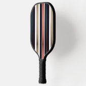 Modern Fire and Bold Diagonal Stripe Pickleball Pickleball Schläger (Links)
