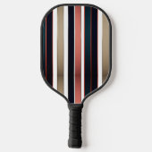 Modern Fire and Bold Diagonal Stripe Pickleball Pickleball Schläger (Rückseite)