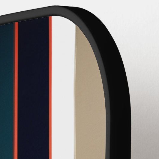 Modern Fire and Bold Diagonal Stripe Pickleball  Schläger (Linke Seite)